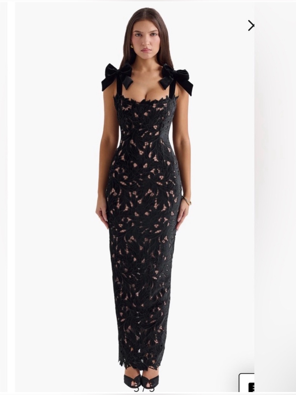 House of CB Elegant Black Lace Dress
